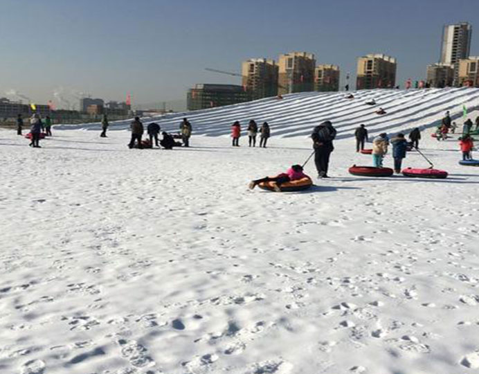 洛陽景區(qū)使用三晶造雪機現(xiàn)場